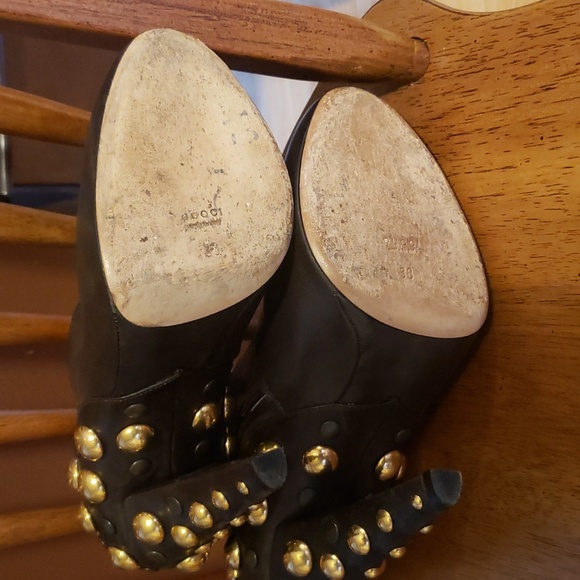 Gucci Babouska Studded Booties... brown.. Excellent condition! - Picture 9 of 9
